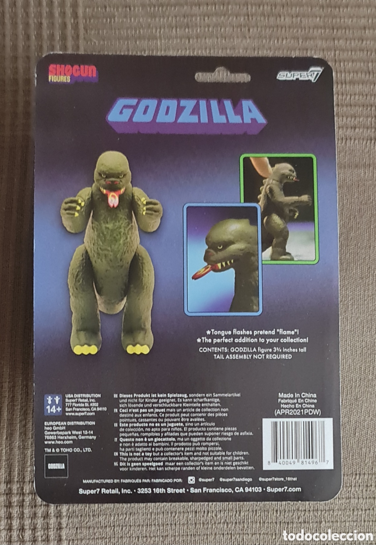 Figuras de acci&oacute;n: Godzilla (Dark green) Shogun Reaction Super7 - Foto 2