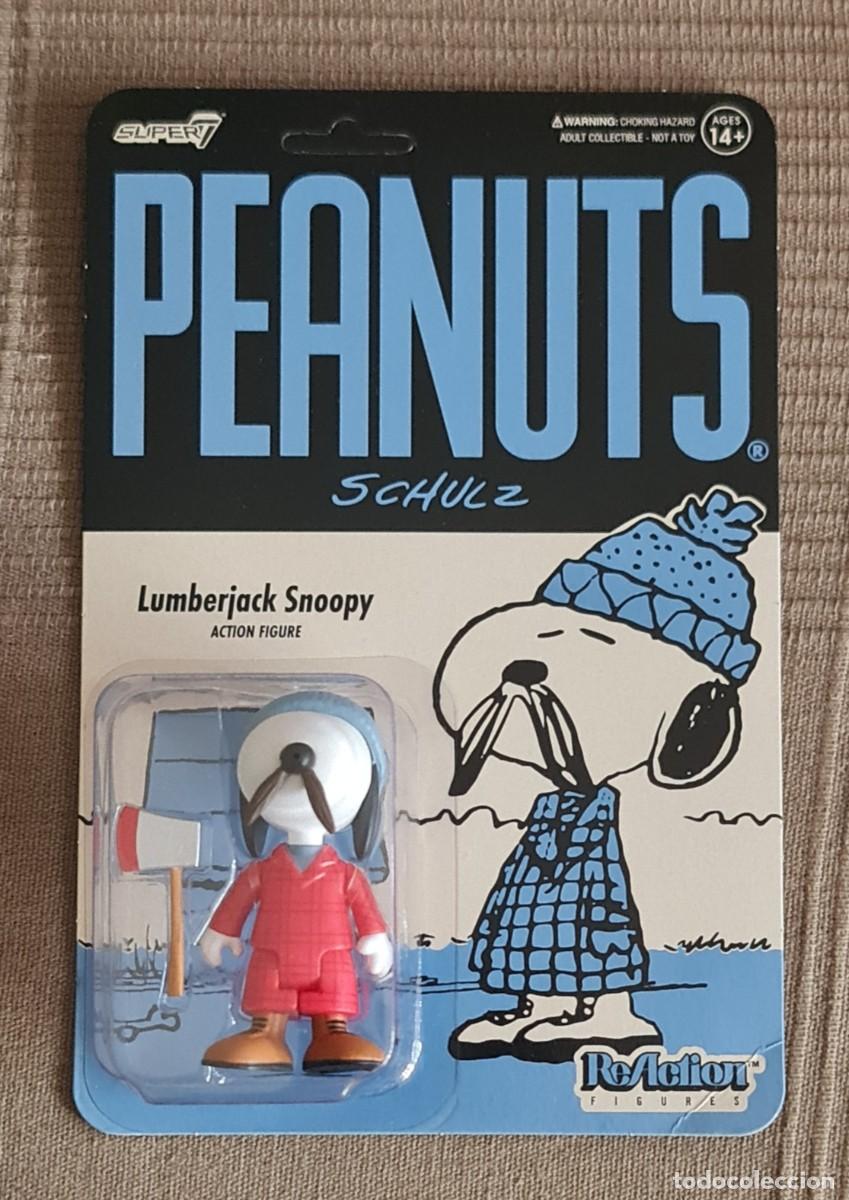 Figuras de acci&oacute;n: Super7 Peanuts ReAction Lumberjack Snoopy Figure - Foto 1