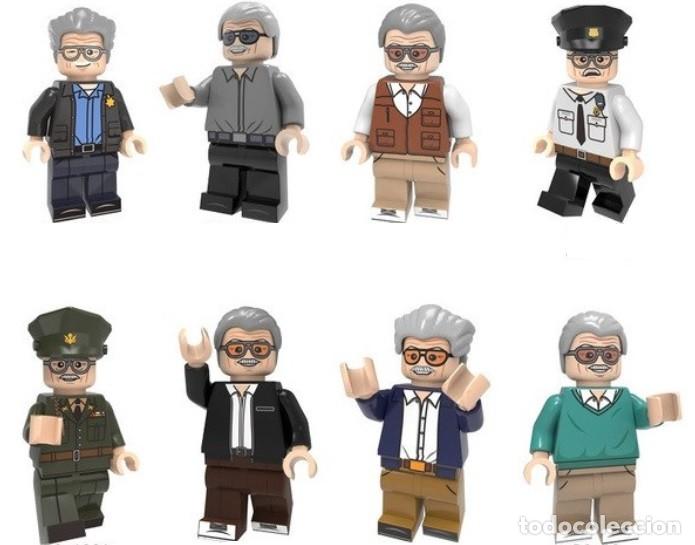 Figuras de acci&oacute;n: Lote de 8 Figuras Construccion Stan Lee - Foto 1