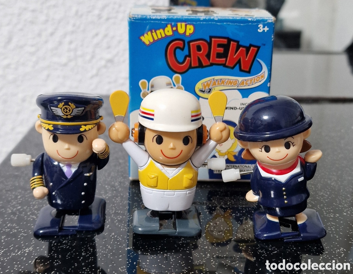 Figuras de acci&oacute;n: Vintage Wind Up Crew, walking action mu&ntilde;ecos - Foto 1