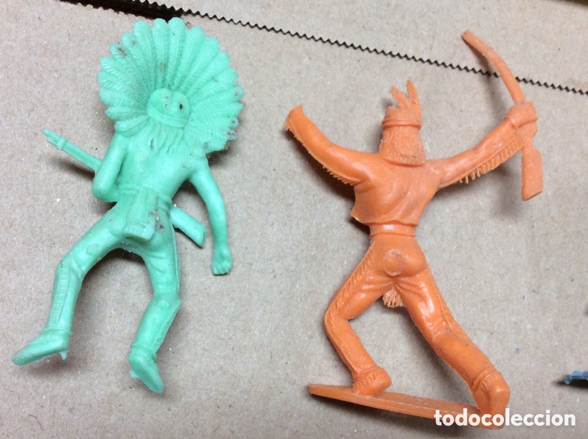 Figuras de acci&oacute;n: Lote x9 Indios y Vaqueros. Comansi y similares. (Leer descripci&oacute;n). - Foto 8