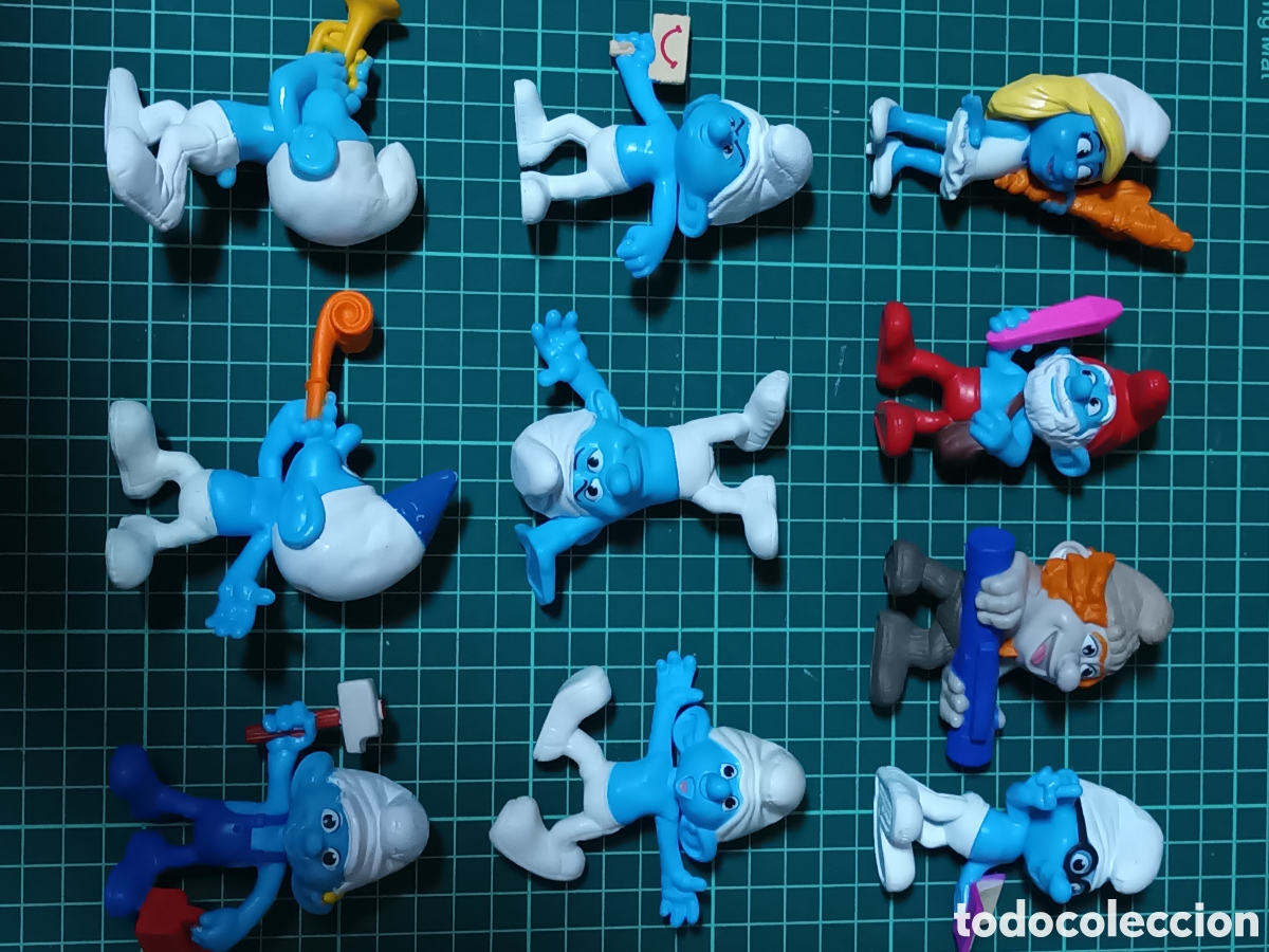 Figuras de acci&oacute;n: Lote de 10 pitufos 2010 McDonalds - Foto 3