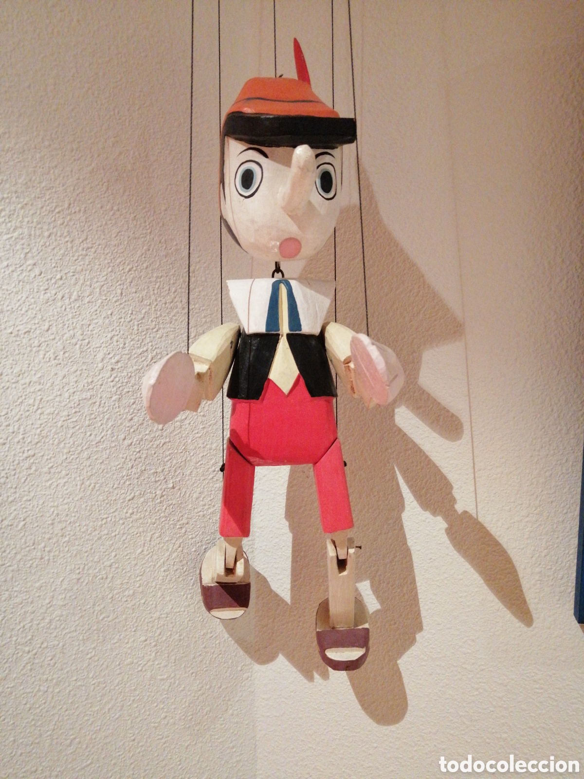 Figuras de acci&oacute;n: MARIONETA PINOCHO DE MADERA - Foto 1