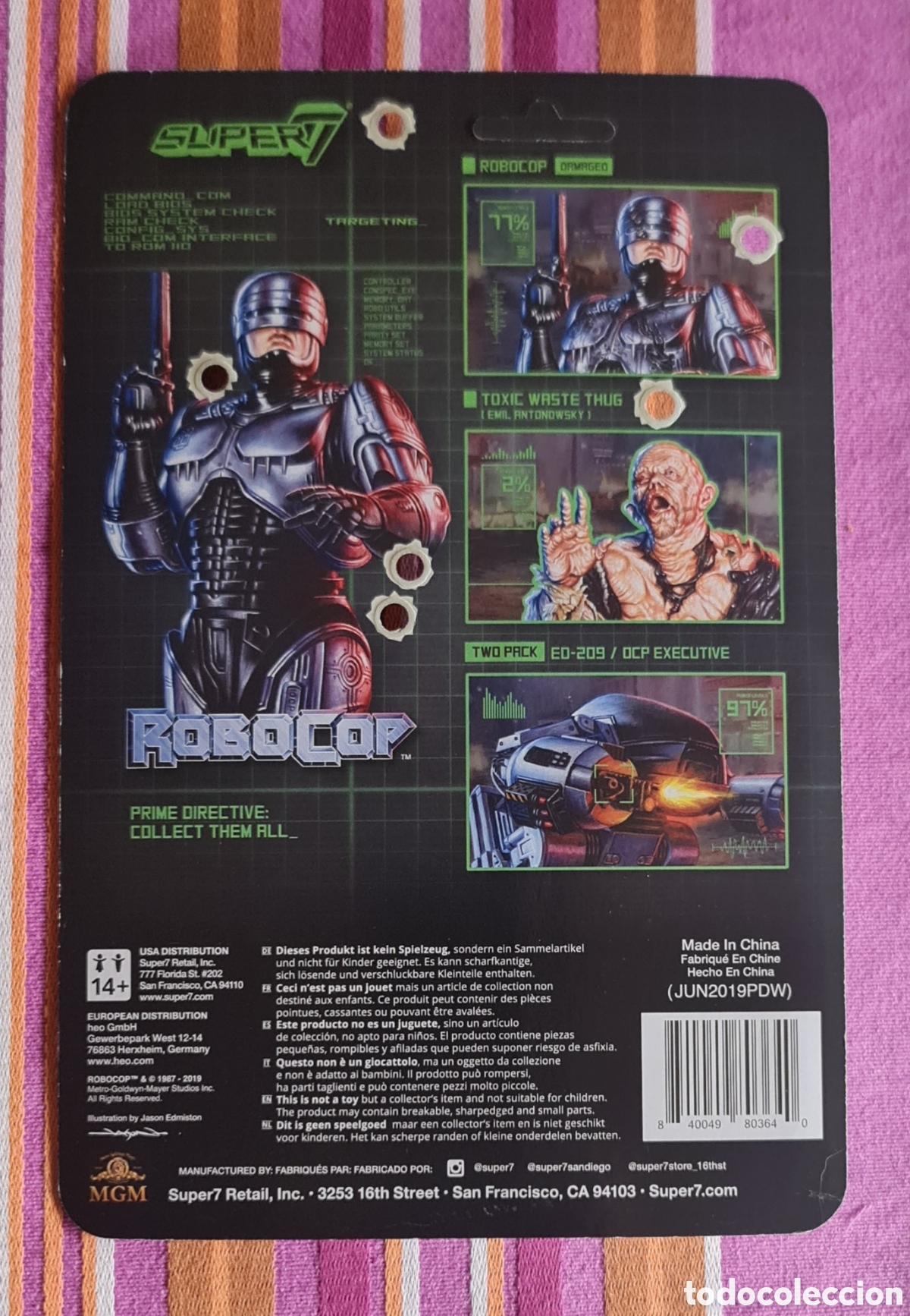 Figuras de acci&oacute;n: Robocop Damaged Glow Reaction Super7 - Foto 2