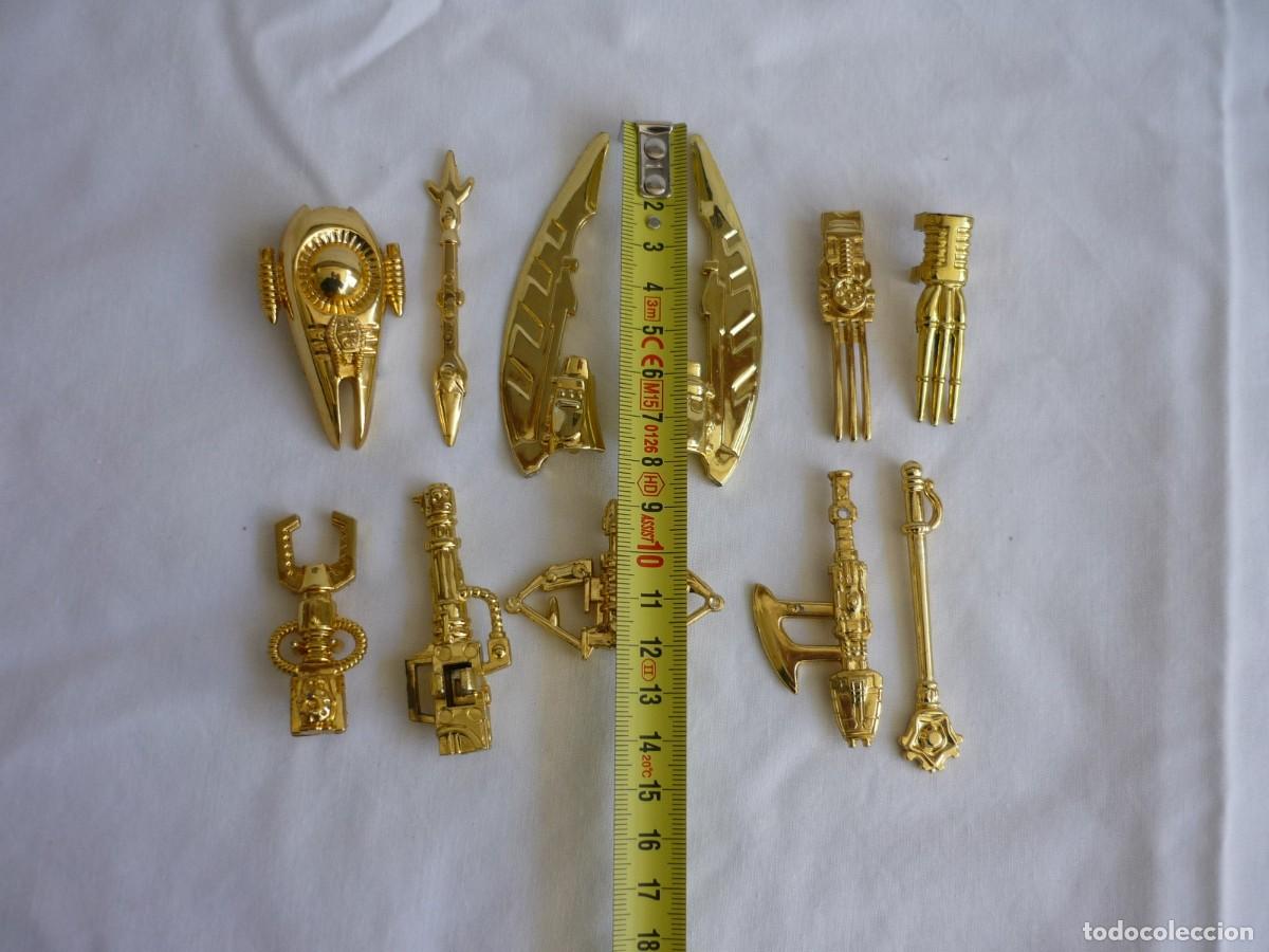 Figuras de acci&oacute;n: Accesorios pl&aacute;stico dorado de Star Warrior - Foto 3