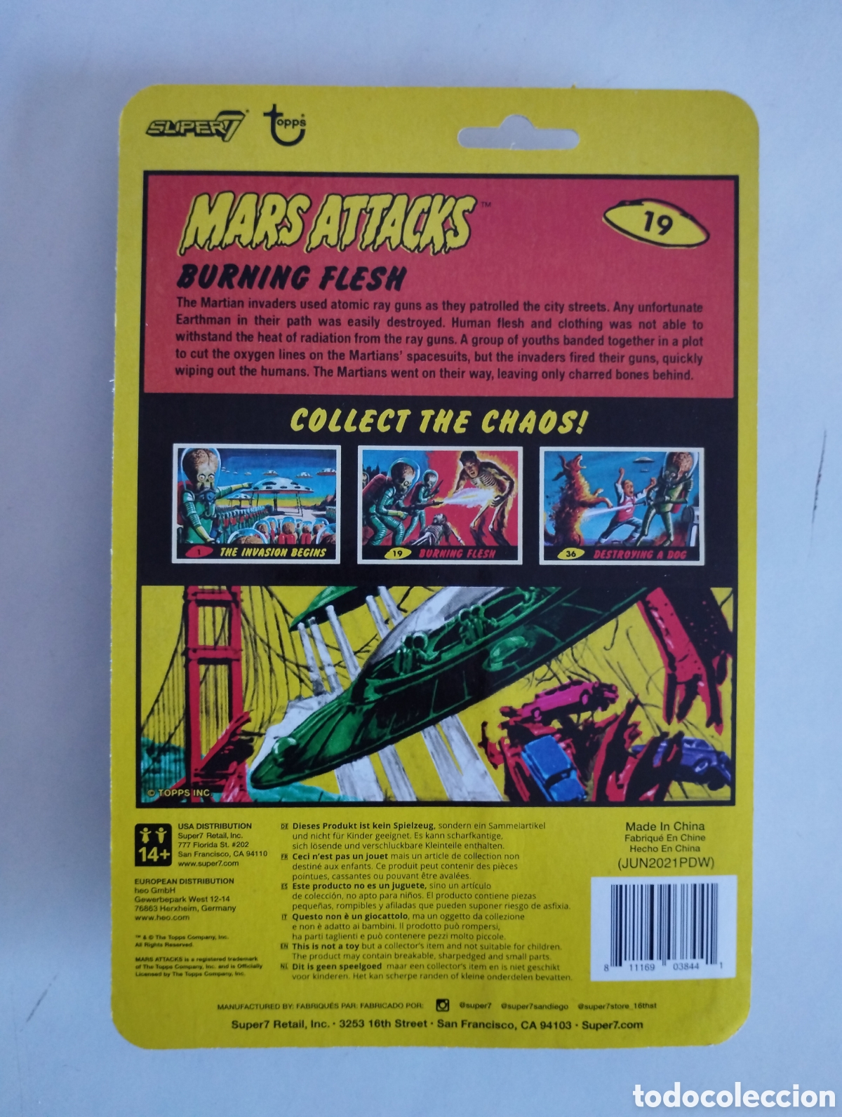 Figuras de acci&oacute;n: MARS ATTACKS BURNING FLESH BLISTER SIN ABRIR SUPER7 - Foto 3
