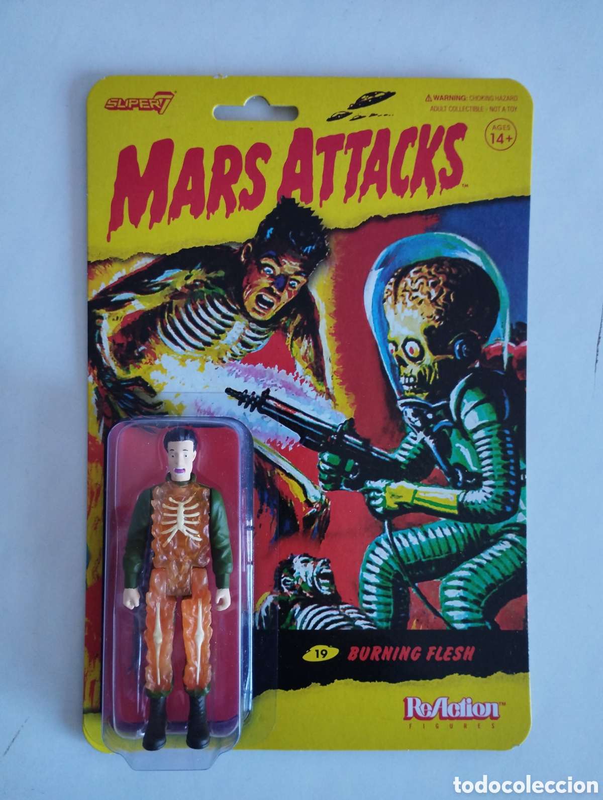 Figuras de acci&oacute;n: MARS ATTACKS BURNING FLESH BLISTER SIN ABRIR SUPER7 - Foto 1