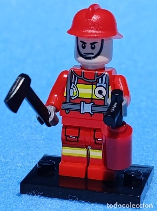 Figuras de acci&oacute;n: Bombeiro (Cidade) Lego compat&iacute;vel minifiguras - Foto 1