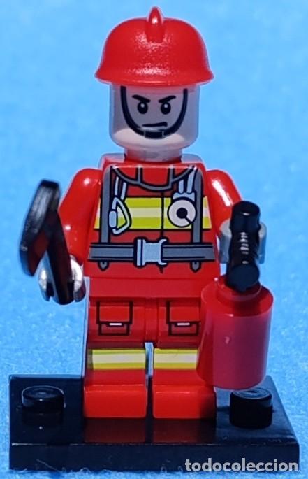 Figuras de acci&oacute;n: Bombeiro (Cidade) Lego compat&iacute;vel minifiguras - Foto 2