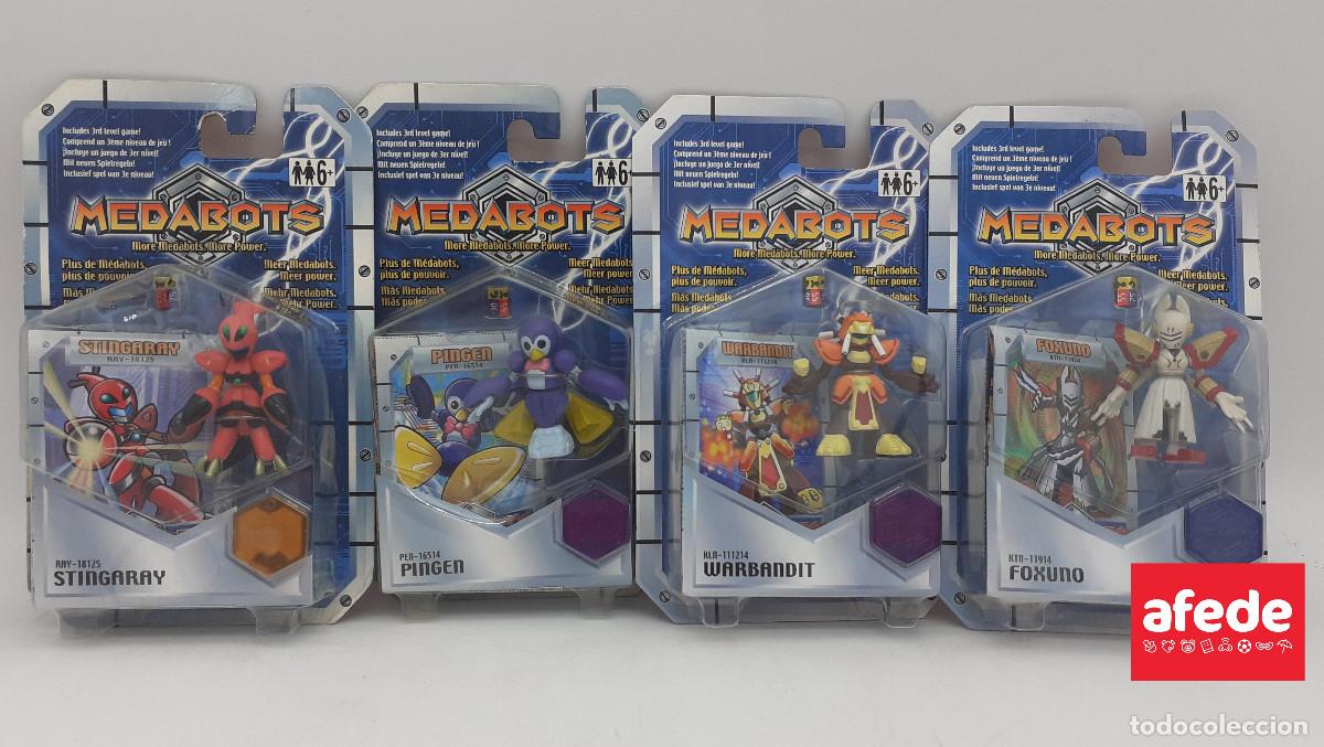 Figuras de acci&oacute;n: PACK MEDABOTS DE HASBRO EN SU BLISTER ORIGINAL. NUEVO. - Foto 2