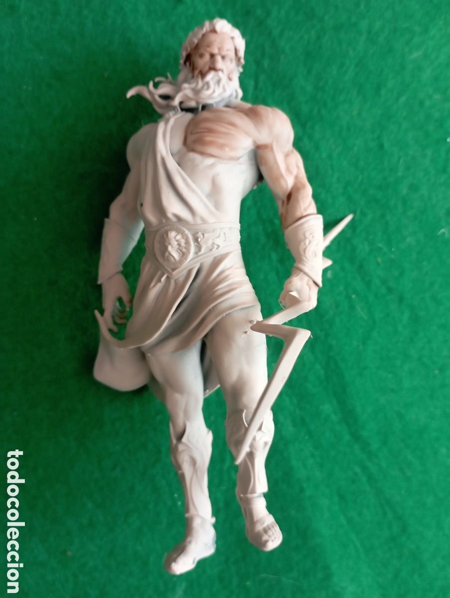 Figuras de acci&oacute;n: Figura de Zeus de resina 17 cm - Foto 1