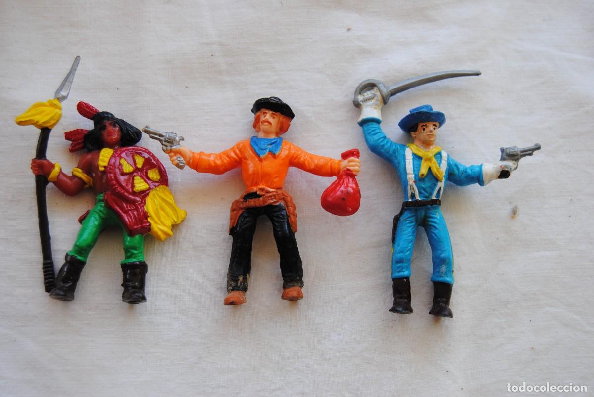 Figuras de acci&oacute;n: 3 figuras plastico oeste far west - Foto 1