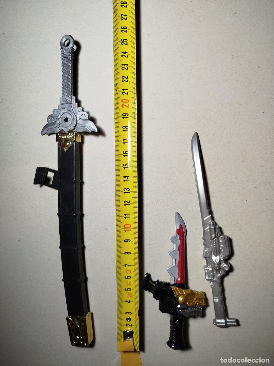 Figuras de acci&oacute;n: Lote armas power ranger retro - Foto 2
