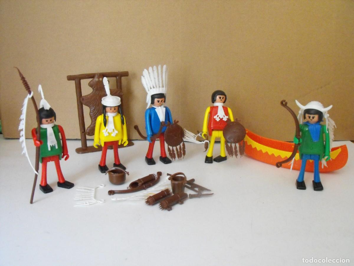 Figuras de acci&oacute;n: CEFA BOYS o PLAY KIT. Grupo de indios con complementos. Oeste. - Foto 1