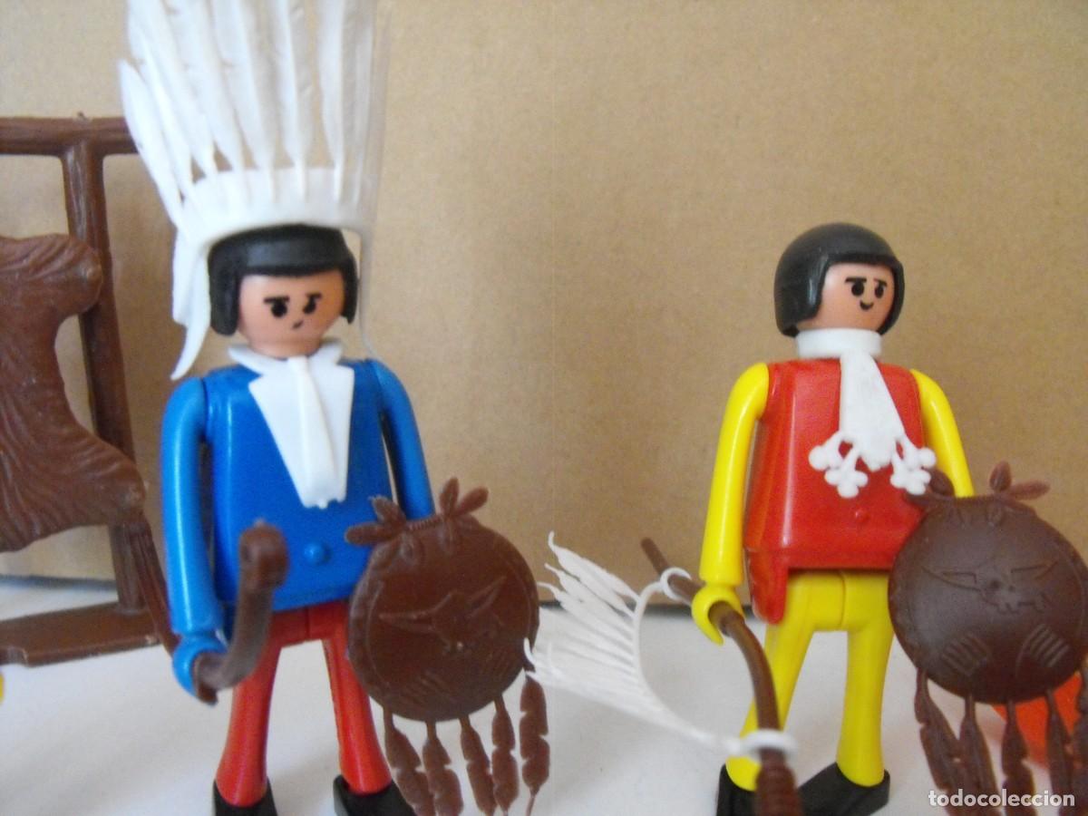 Figuras de acci&oacute;n: CEFA BOYS o PLAY KIT. Grupo de indios con complementos. Oeste. - Foto 3