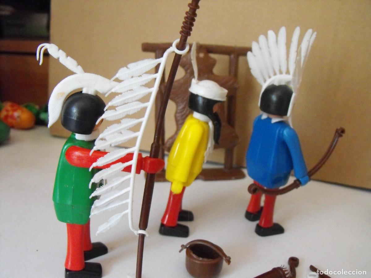 Figuras de acci&oacute;n: CEFA BOYS o PLAY KIT. Grupo de indios con complementos. Oeste. - Foto 6