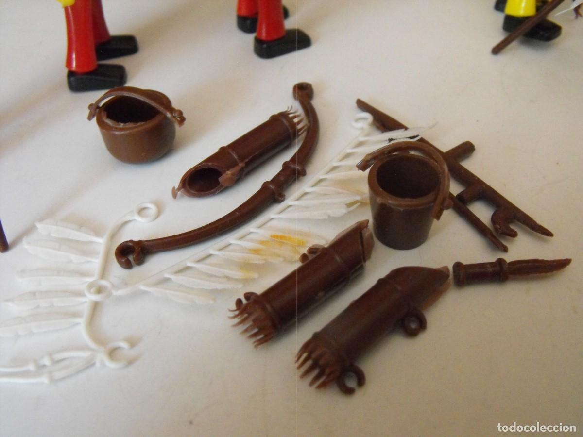 Figuras de acci&oacute;n: CEFA BOYS o PLAY KIT. Grupo de indios con complementos. Oeste. - Foto 9