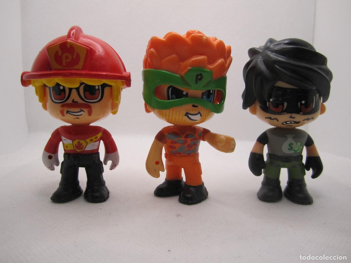 Figuras de acci&oacute;n: lote 3 mu&ntilde;ecos pin y pon action - Foto 1