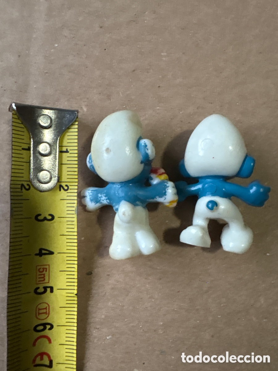 Figuras de acci&oacute;n: Antiguas figuras de los pitufos (A15) - Foto 2