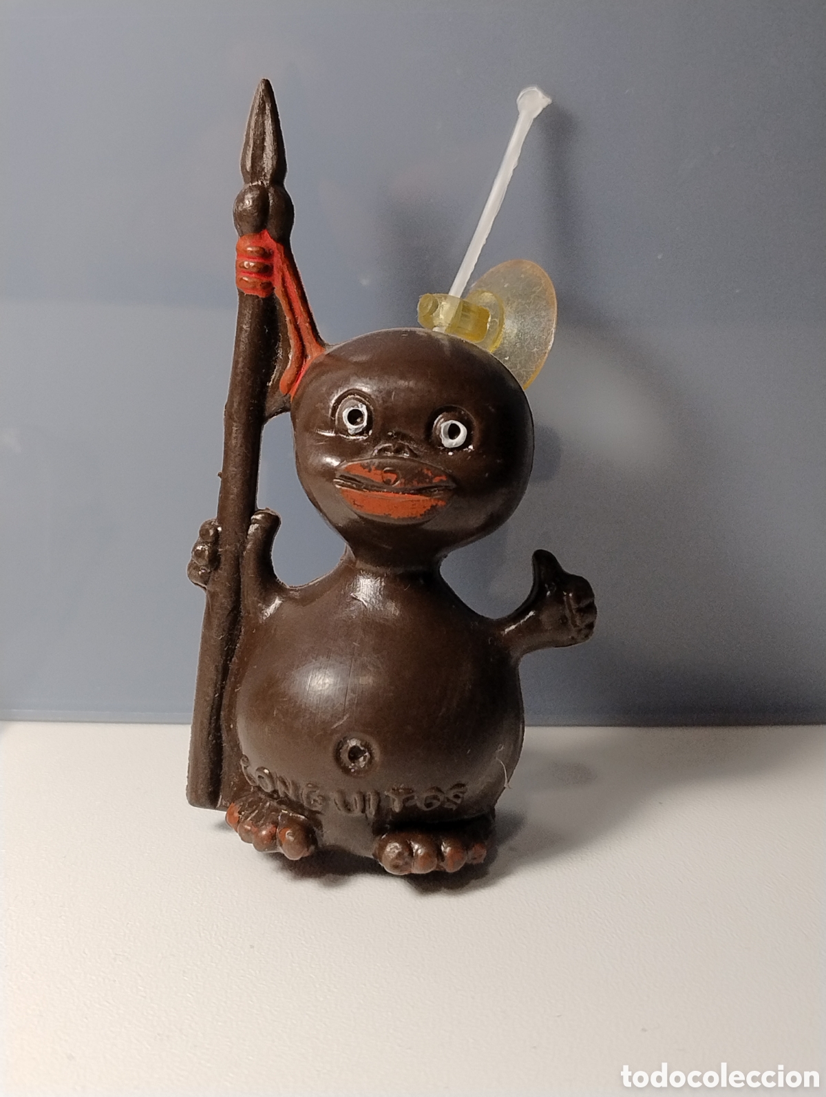 Figuras de acci&oacute;n: ANTIGUO MU&Ntilde;ECO DE LOS CONGUITOS CON VENTOSA PARA COCHE A&Ntilde;OS 70 UNA JOYA!!!!!!!!!!!!! PREMIUM