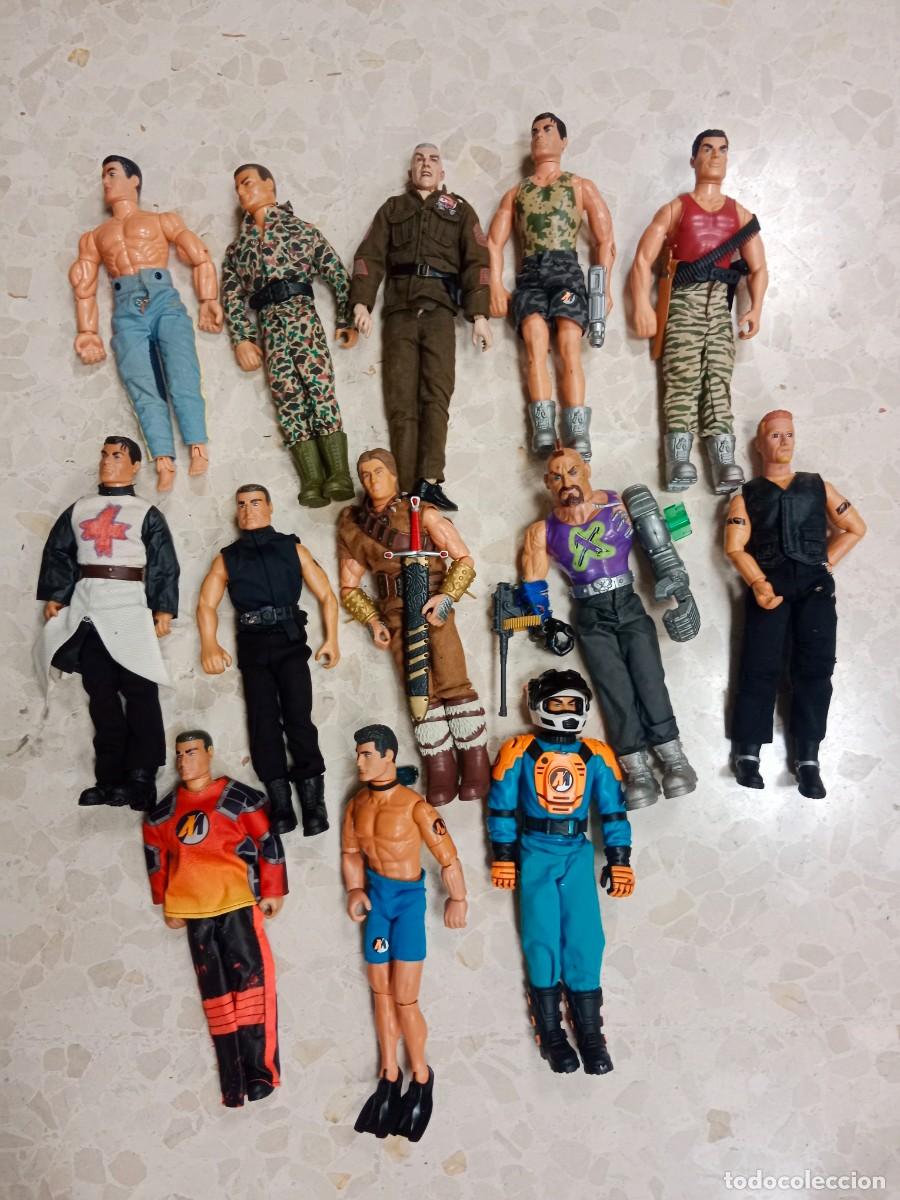 Figuras de acci&oacute;n: 13 MU&Ntilde;ECOS ARTICULADOS SIMILARES DEL TIPO POWER TEAM , GEYPERMAN O ACTION MAN