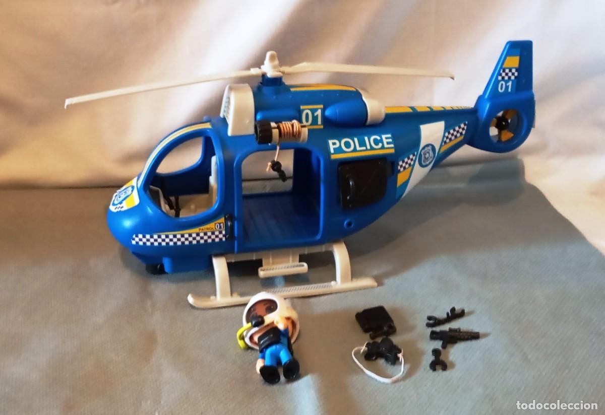 Figuras de acci&oacute;n: Helic&oacute;ptero de Polic&iacute;a Pinypon Action - Foto 1
