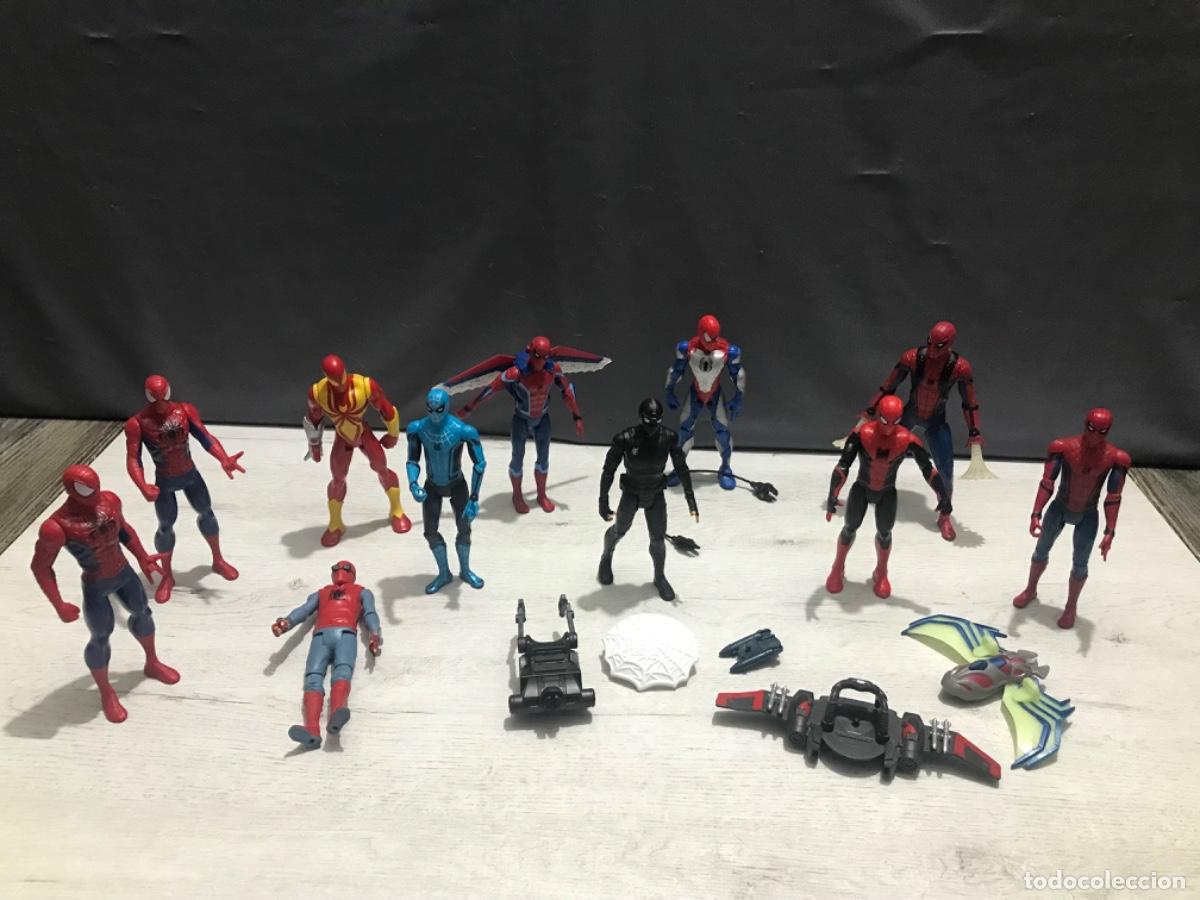 Figuras de acci&oacute;n: Lote 11 figuras de Spiderman variadas - Foto 1