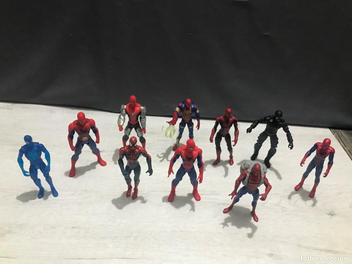 Figuras de acci&oacute;n: Lote 10 figuras de Spiderman - Foto 2