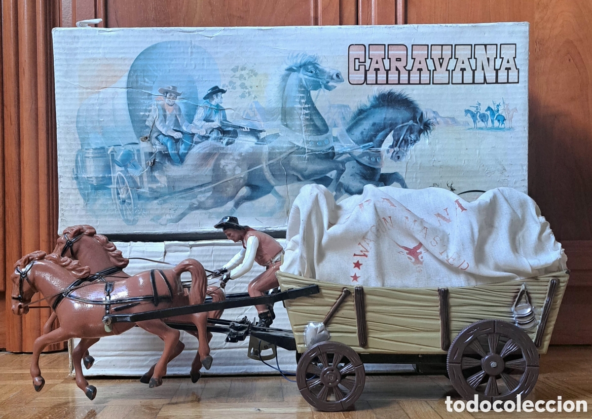 Figuras de acci&oacute;n: Caravana Vicma de 2 caballos funcionando - Foto 1