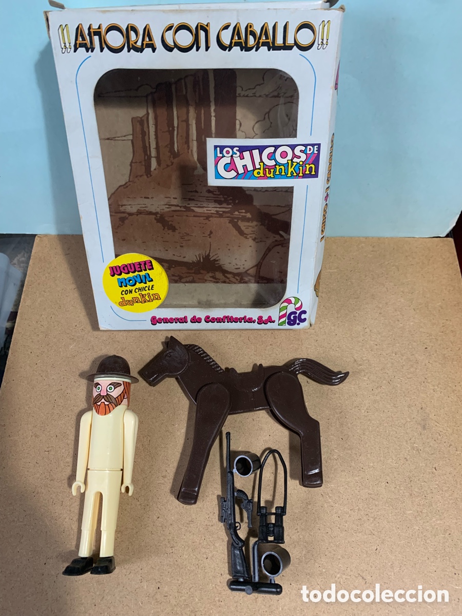 Figuras de acci&oacute;n: LOS CHICOS DE DUNKIN. EXPLORADOR A CABALLO. - Foto 2