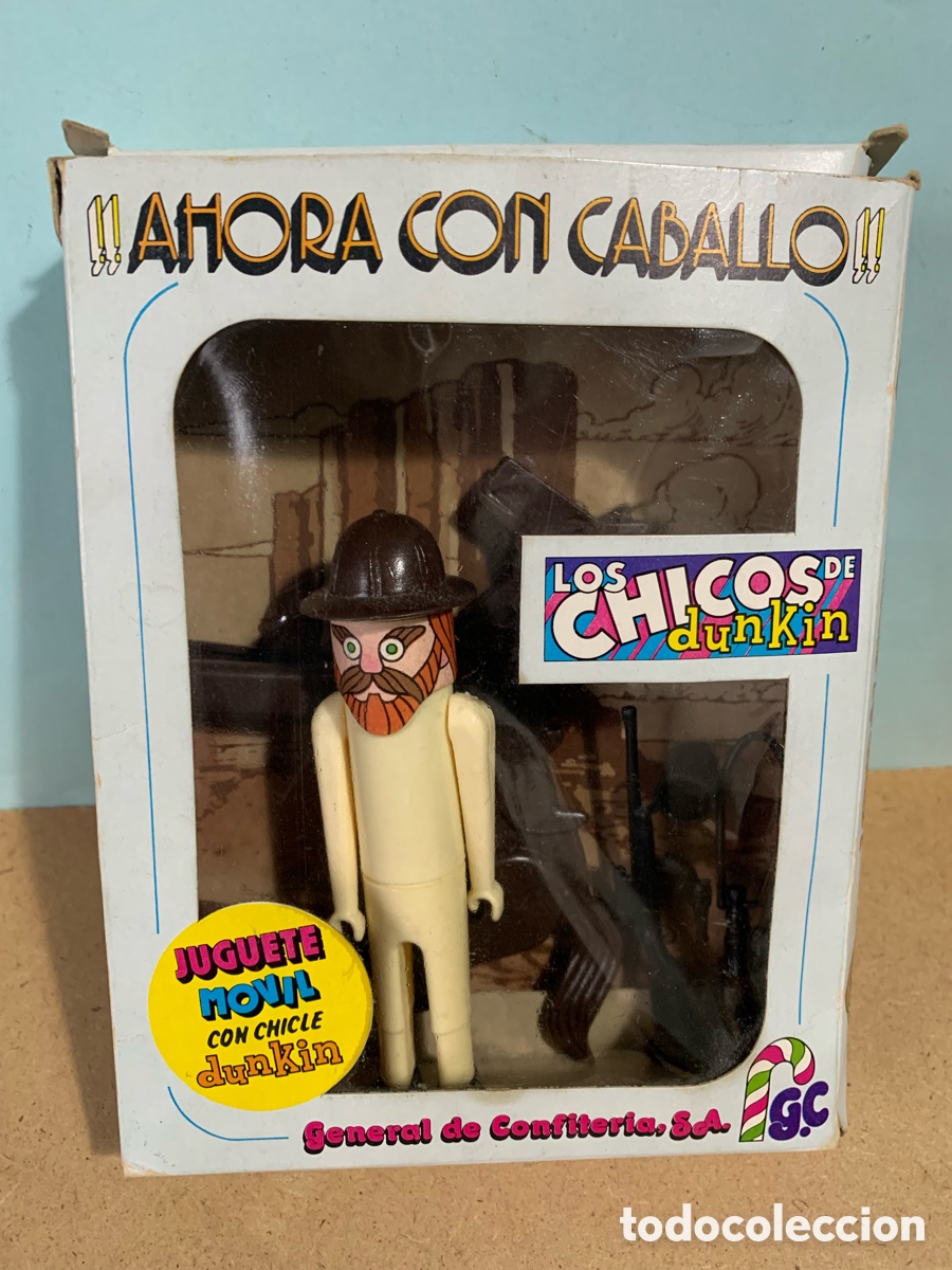 Figuras de acci&oacute;n: LOS CHICOS DE DUNKIN. EXPLORADOR A CABALLO. - Foto 1