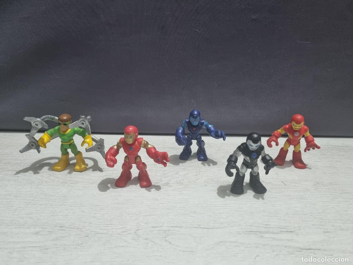 Figuras de acci&oacute;n: Lote de 5 figuras superheroe squar - Foto 1