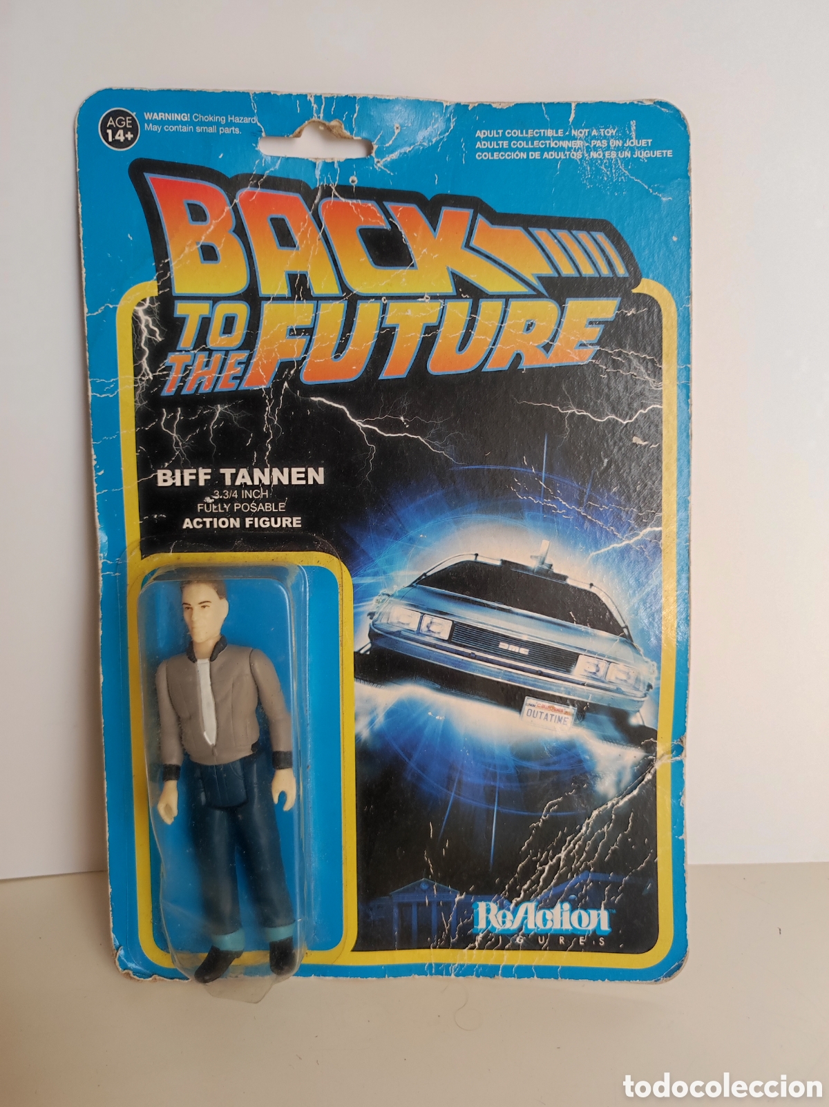 Actionfiguren: Figura regreso al futuro Biff Tannen en su blister reaction figures