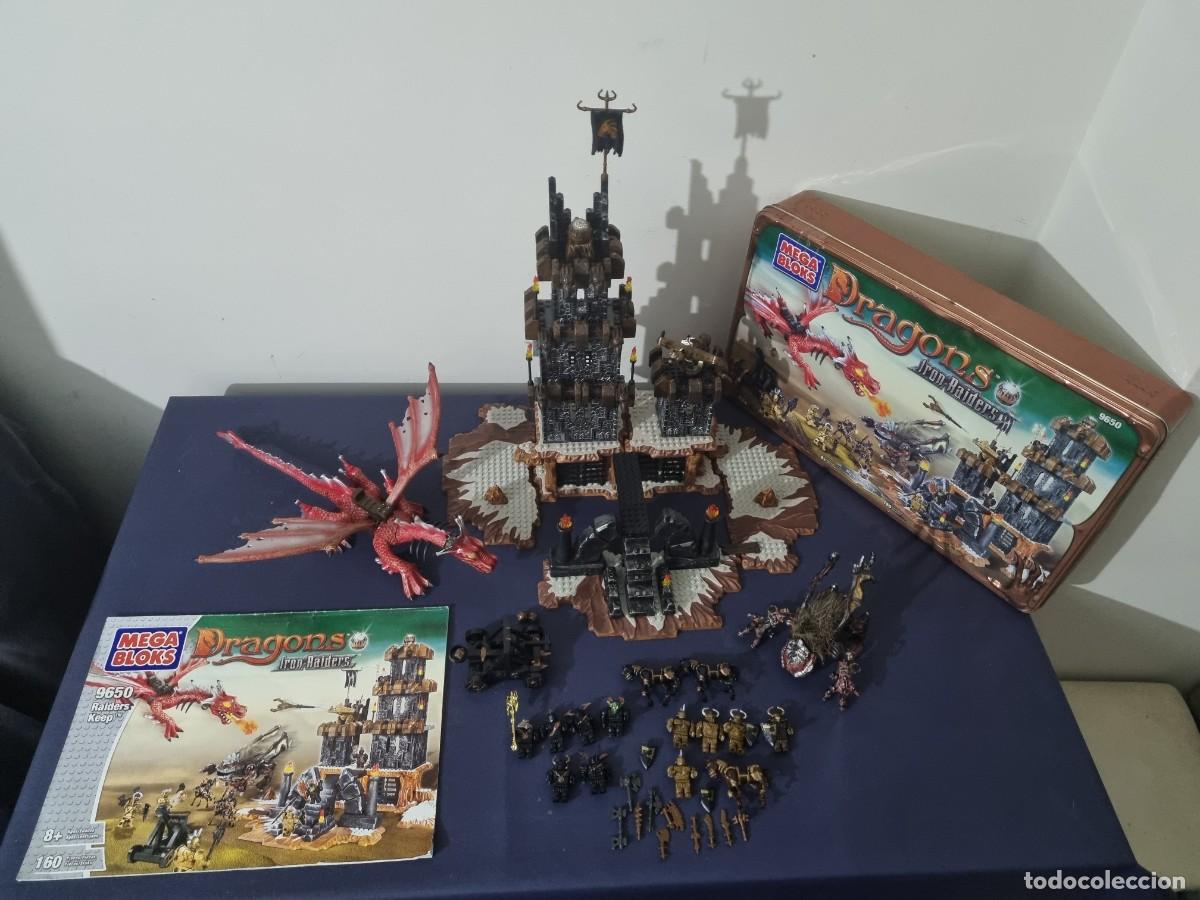 Figuras de acci&oacute;n: Caja mega bloks dragons iron raiders 9650 raiders keep - Foto 3