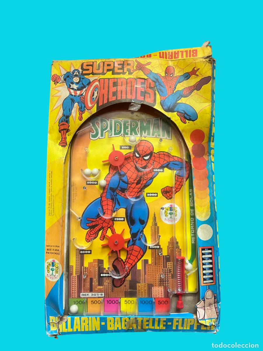 Figuras de acci&oacute;n: Billarin o flipper de Spiderman de Piqu&eacute; - Foto 1