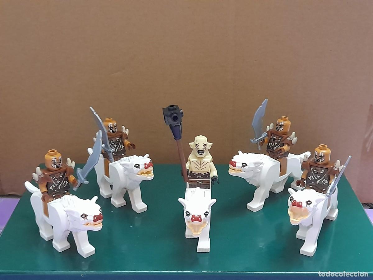 Figuras de acci&oacute;n: Mini figuras del Se&ntilde;or de los anillos, orcos y lobos - Foto 1