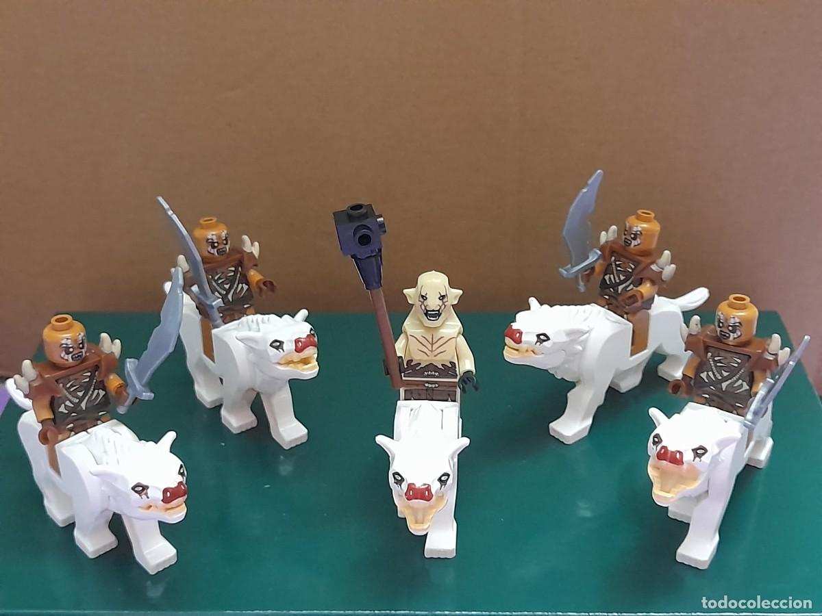 Figuras de acci&oacute;n: Mini figuras del Se&ntilde;or de los anillos, orcos y lobos - Foto 2