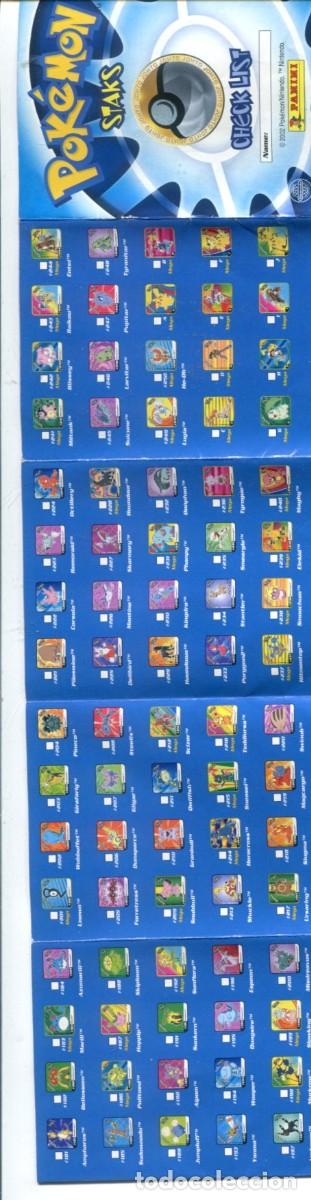 Figuras de acci&oacute;n: pokemon. check list de los staks. panini - Foto 1