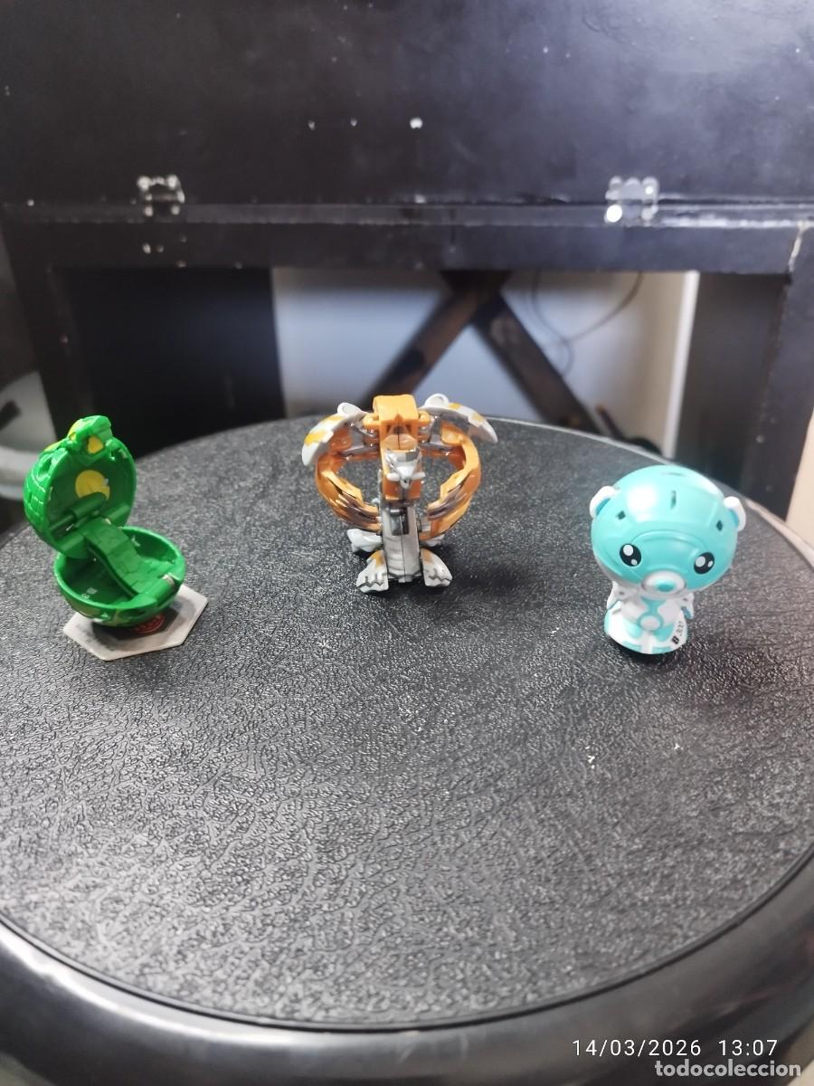 Figuras de acci&oacute;n: Lote de 3 Bakugan + cartas - Foto 1