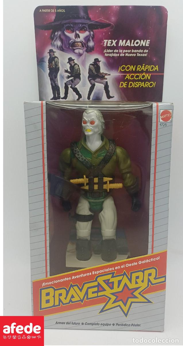 Figuras de acci&oacute;n: FIGURA DE &rdquo;TEX MALONE&rdquo; DE BRAVESTARR EN SU CAJA ORIGINAL