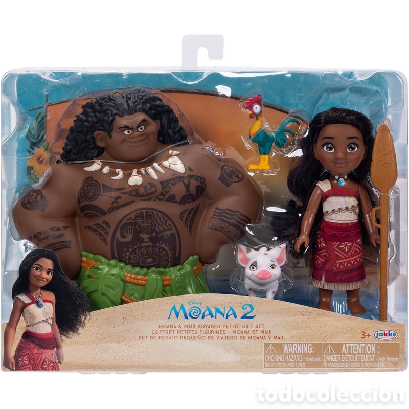 Figuras de acci&oacute;n: Vaiana Set regalo Maui y amigos 15 cm Producto Oficial Disney