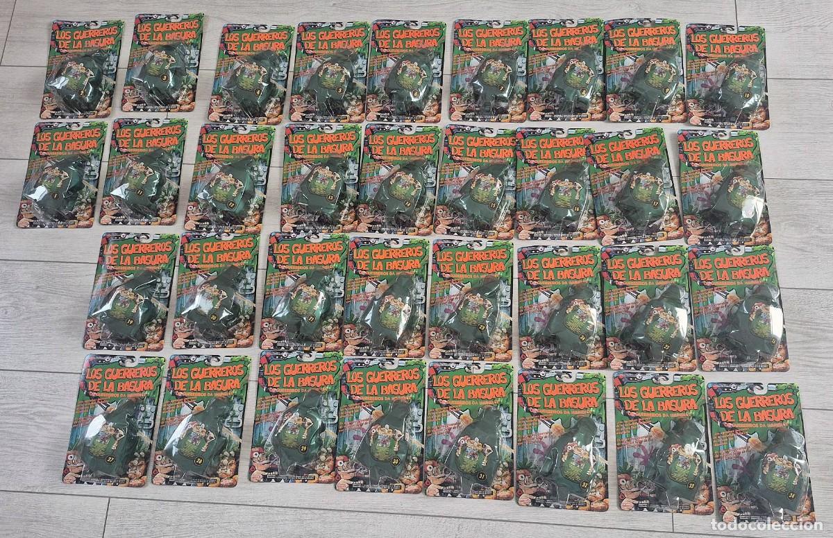 Figure di azione: COLECCION COMPLETA LOS 34 GUERREROS DE LA BASURA A&Ntilde;O 1991 EN BLISTER DE JUGUETERIA !!!! Guerreiros