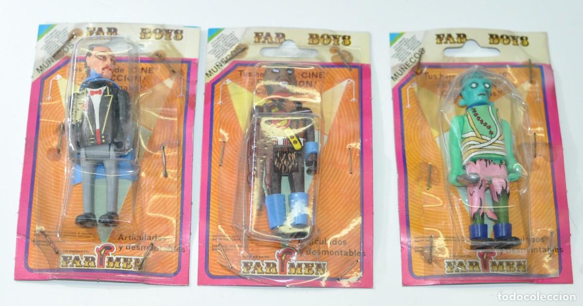 Figuras de acci&oacute;n: Far Boys farboys monstruos dracula Frankenstein y hombre lobo