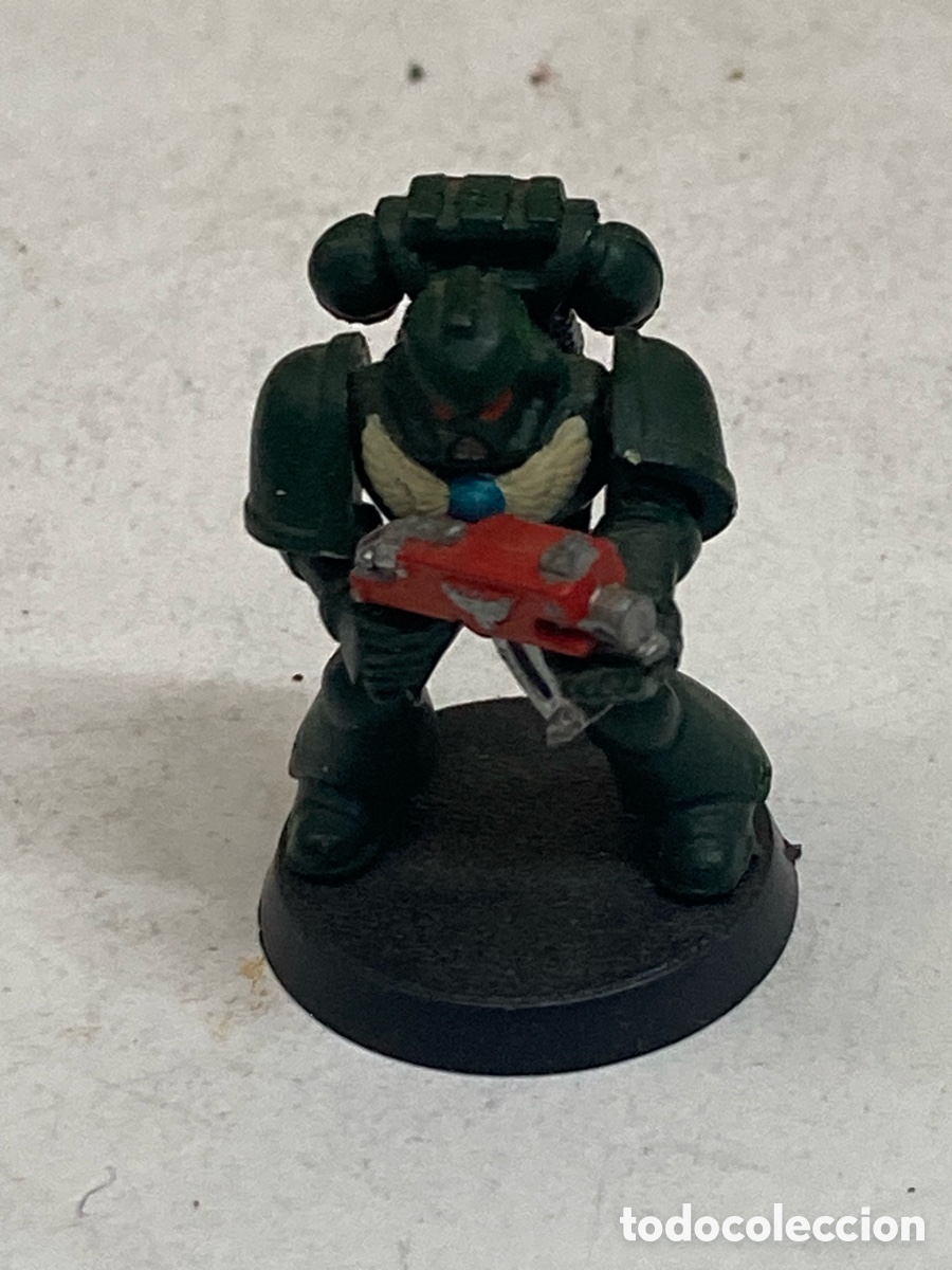 Figuras de acci&oacute;n: figura Marine Espacial del cap&iacute;tulo &Aacute;ngeles Oscuros de Warhammer 40,000