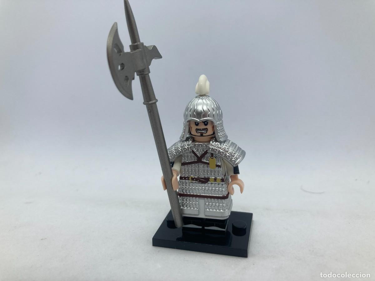 Figuras de acci&oacute;n: Minifigura guerrero chino acorazado dinast&iacute;a Tang