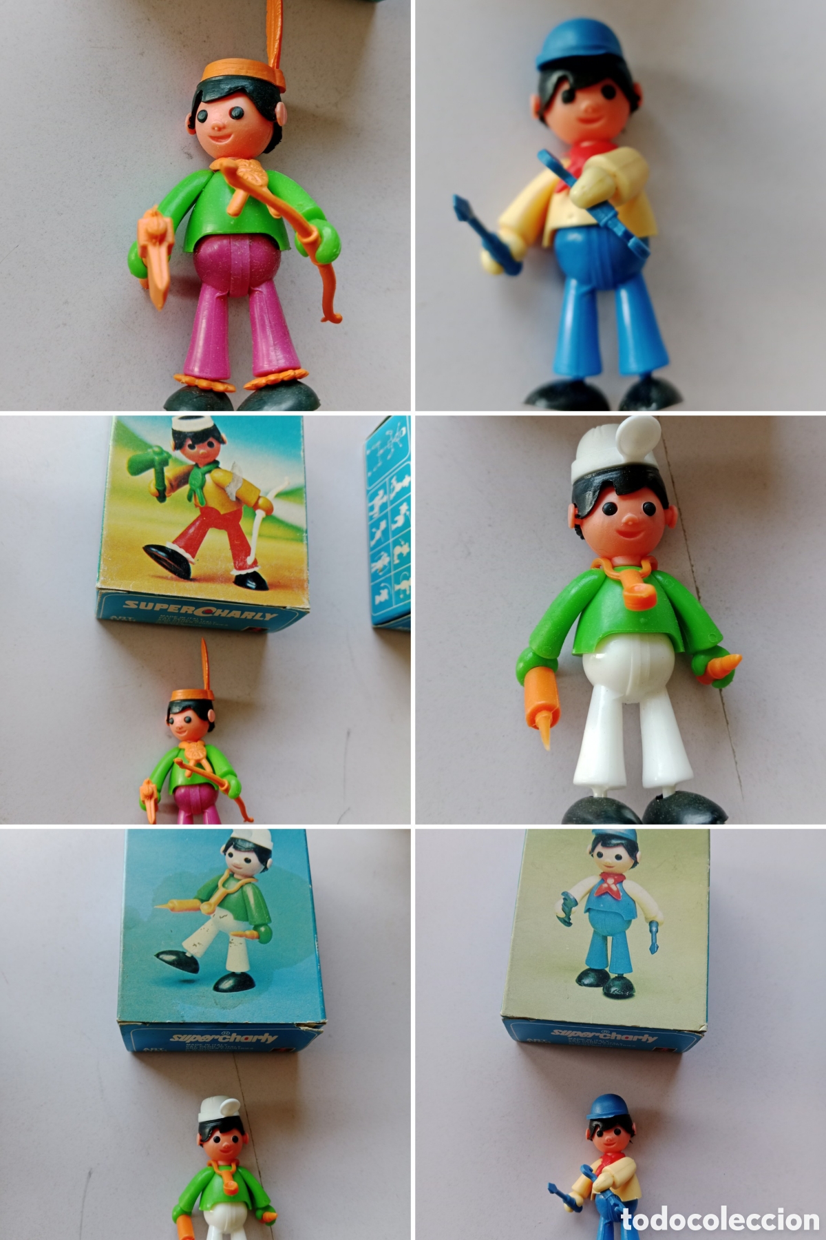 Figuras de acci&oacute;n: A&Ntilde;OS 70. 3 FIGURAS DE ACCI&Oacute;N. SUPER CHARLY