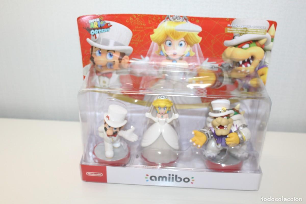 Figuras de acci&oacute;n: SUPER MARIO ODYSSEY - MARIO - PEACH - BOWSER AMIIBO ORIGINAL NINTENDO