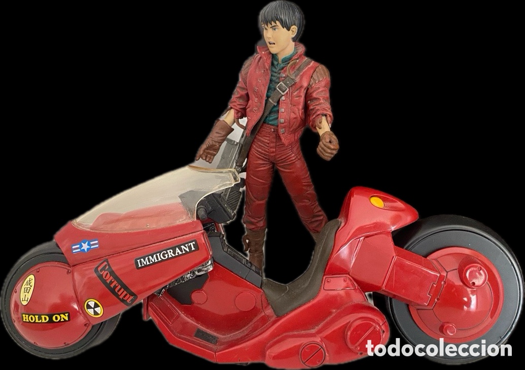Figuras de acci&oacute;n: Figura de AKIRA - KANEDA (17 cm) EN SU MOTO ( 26 cm)