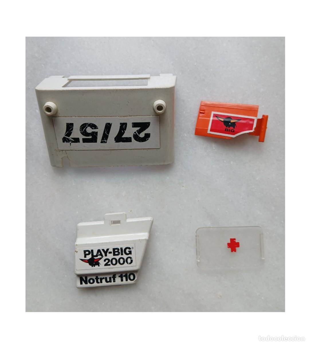 Figuras de acci&oacute;n: Play big. Techo, puerta, ventana cami&oacute;n bombero, policia, sanitario, etc.