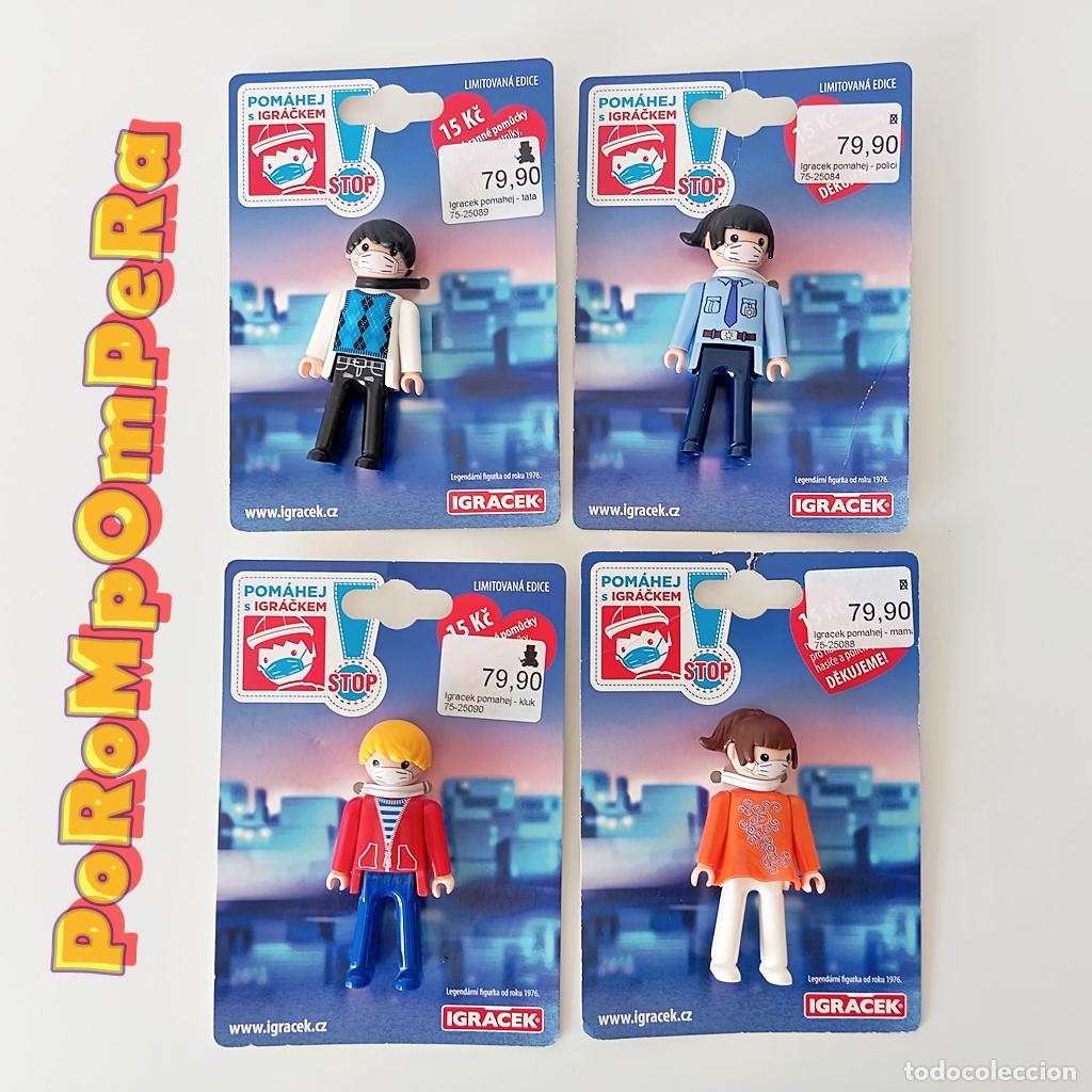 Figuras de acci&oacute;n: LOTE x4 FIGURAS IGRACEK EXCLUSIVAS COVID-19 SIMILAR PLAYMOBIL REP&Uacute;BLICA CHECA